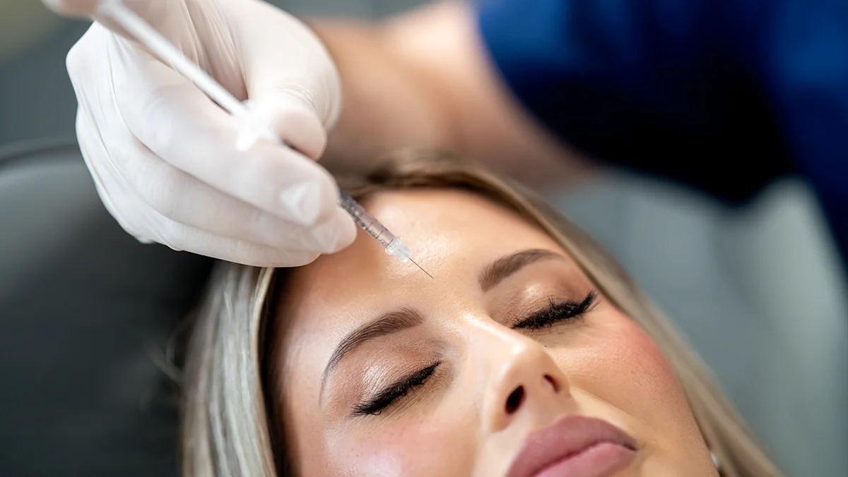 Botox application